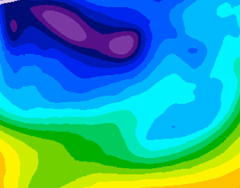 GDPS 500 millibar geopotential height 150 hour forecast chart for Canada based on 2026/02/07 0000Z data