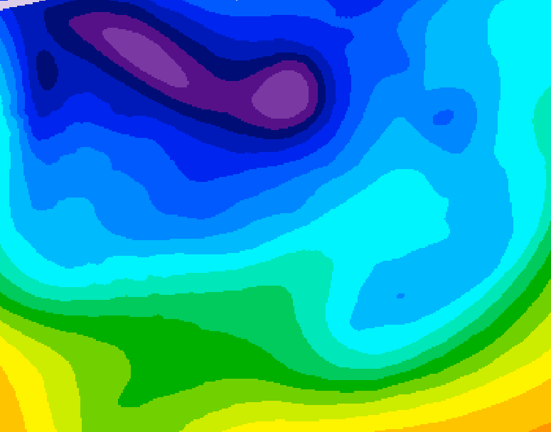 GDPS 500 millibar geopotential height 156 hour forecast chart for Canada based on 2026/02/07 0000Z data