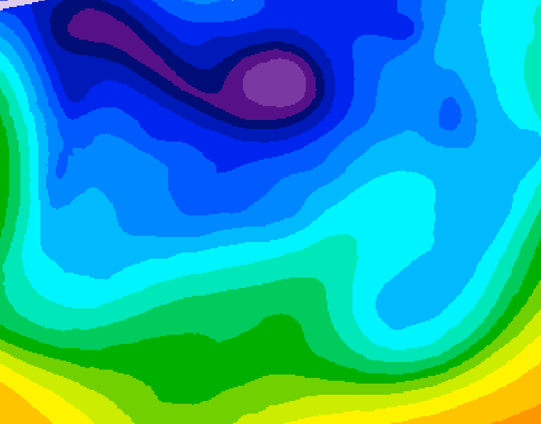 GDPS 500 millibar geopotential height 168 hour forecast chart for Canada based on 2026/02/07 0000Z data