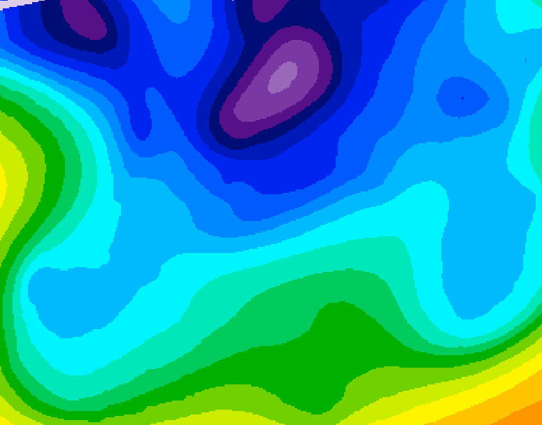 GDPS 500 millibar geopotential height 192 hour forecast chart for Canada based on 2026/02/07 0000Z data