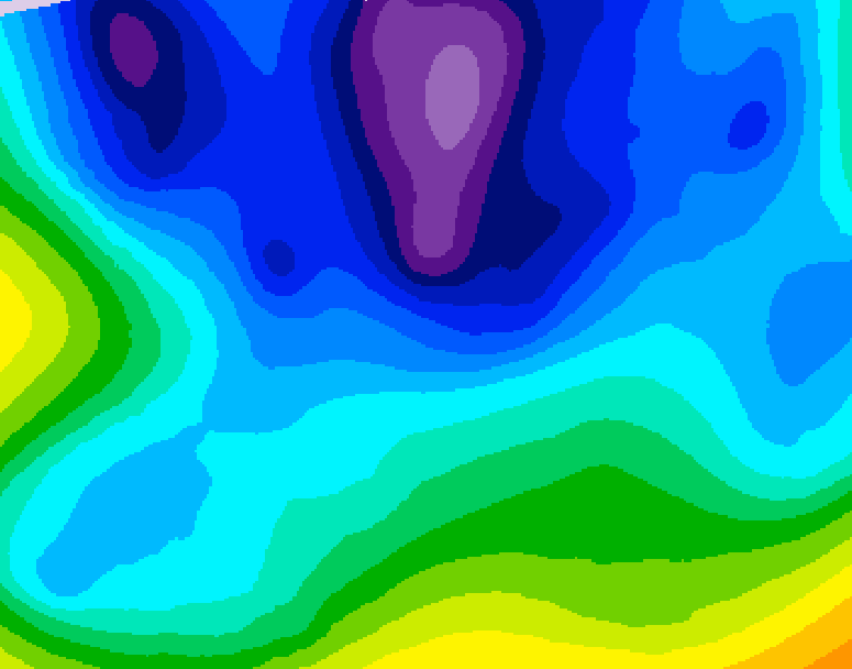 GDPS 500 millibar geopotential height 210 hour forecast chart for Canada based on 2026/02/07 0000Z data
