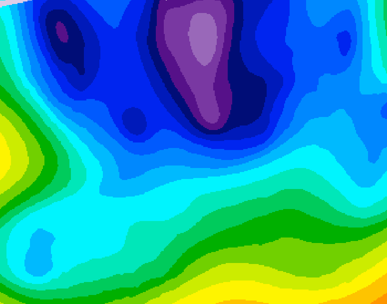 GDPS 500 millibar geopotential height 216 hour forecast chart for Canada based on 2026/02/07 0000Z data