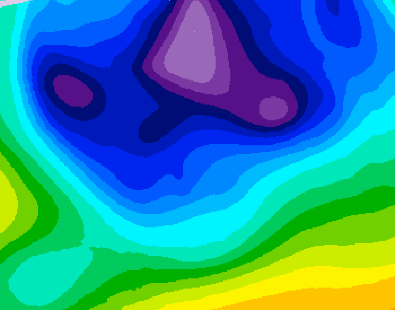 GDPS 500 millibar geopotential height 240 hour forecast chart for Canada based on 2026/02/07 0000Z data