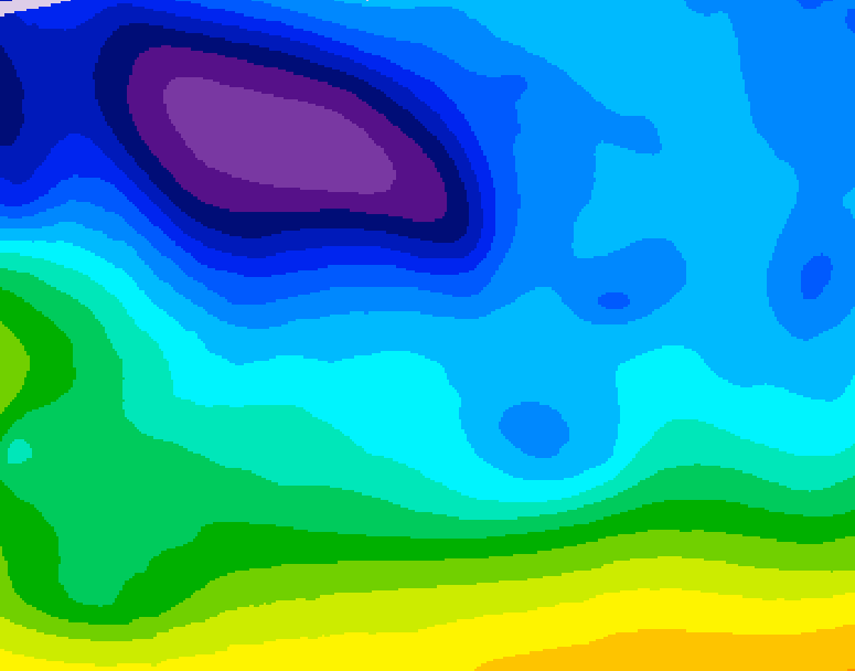 GDPS 500 millibar geopotential height 084 hour forecast chart for Canada based on 2026/02/07 1200Z data