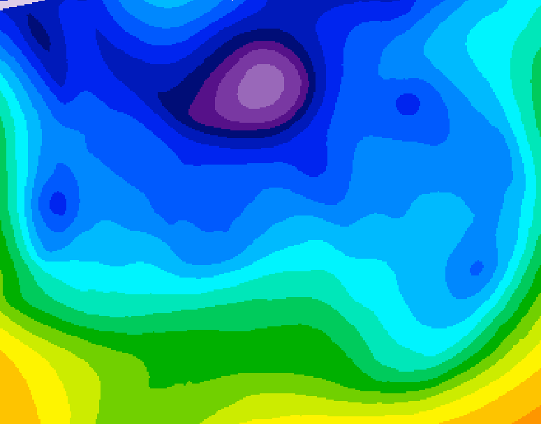GDPS 500 millibar geopotential height 156 hour forecast chart for Canada based on 2026/02/07 1200Z data
