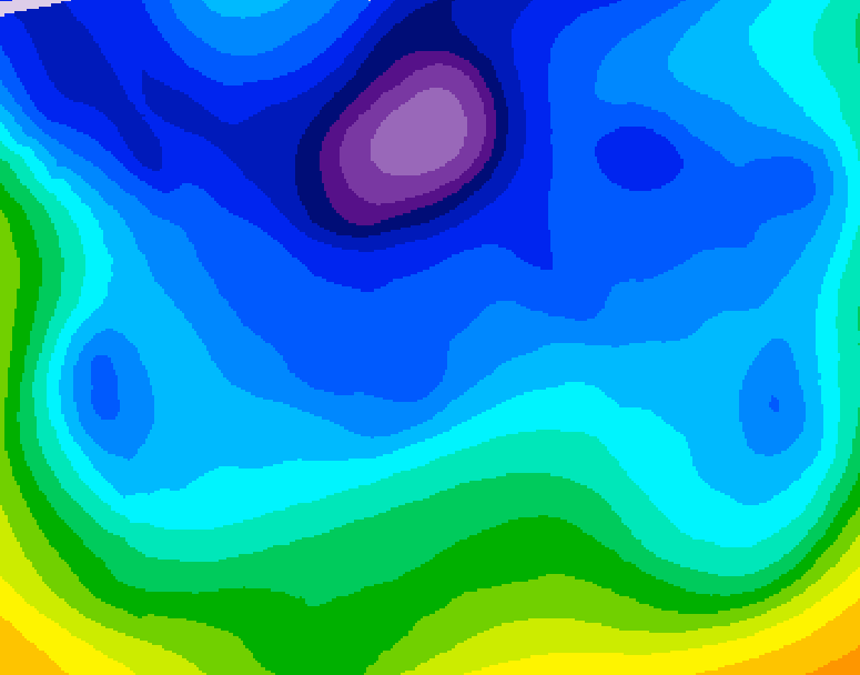 GDPS 500 millibar geopotential height 168 hour forecast chart for Canada based on 2026/02/07 1200Z data