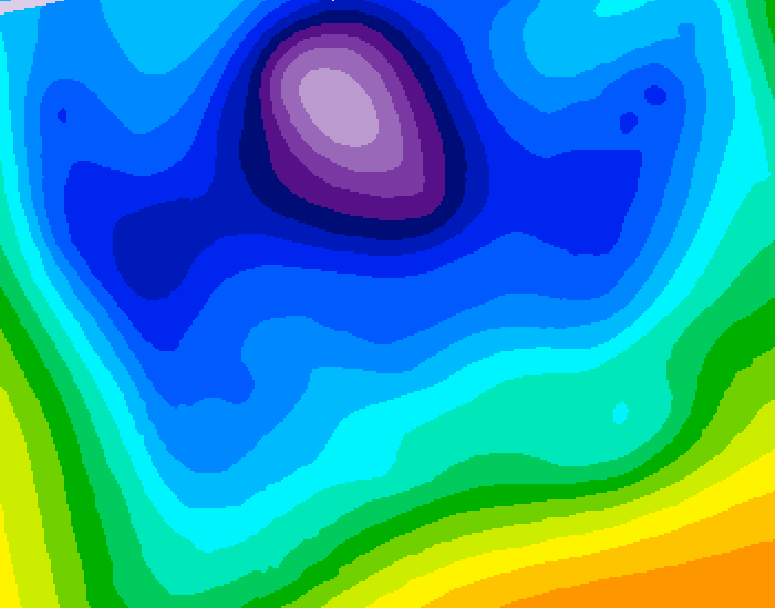 GDPS 500 millibar geopotential height 228 hour forecast chart for Canada based on 2026/02/07 1200Z data