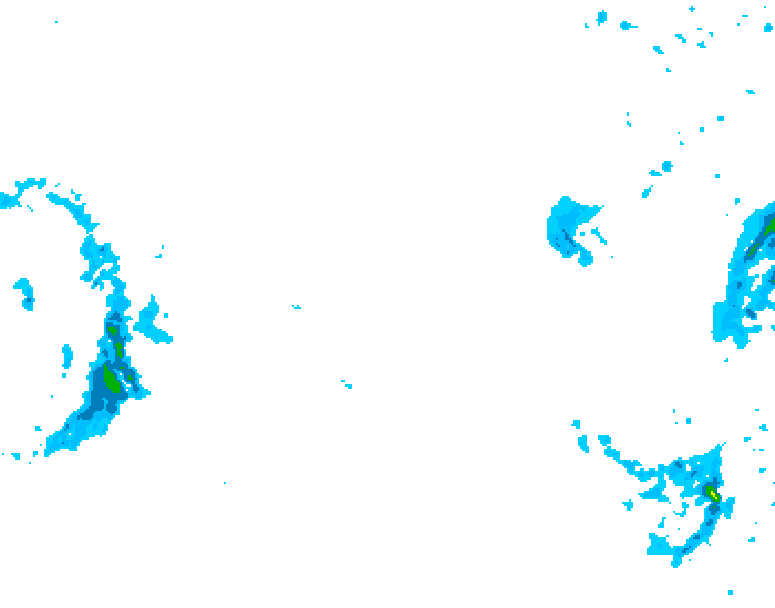 GDPS precipitation 012 hour forecast chart for Canada based on 2026/02/07 0000Z data