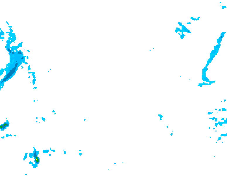 GDPS precipitation 096 hour forecast chart for Canada based on 2026/02/07 0000Z data