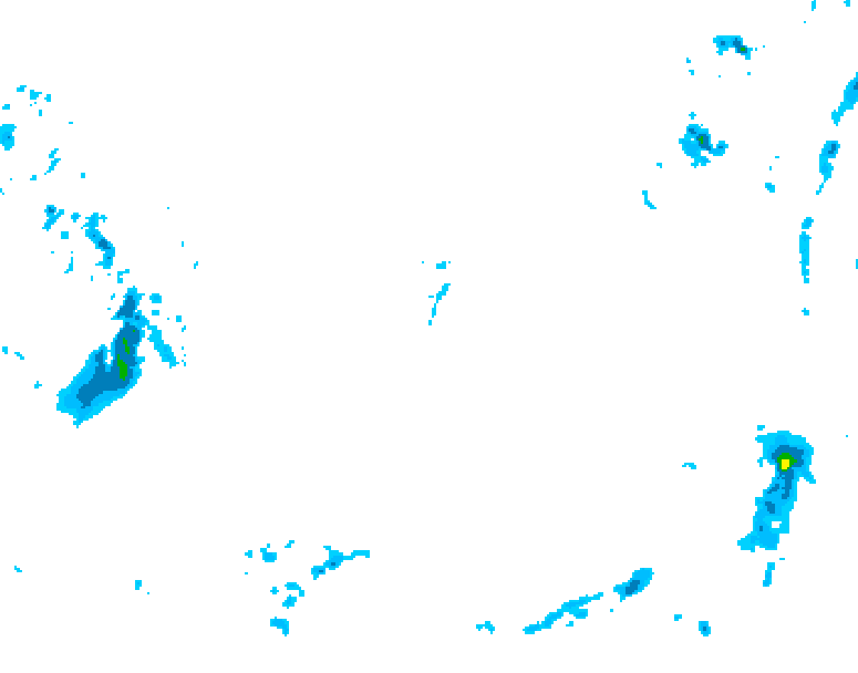 GDPS precipitation 120 hour forecast chart for Canada based on 2026/02/07 0000Z data