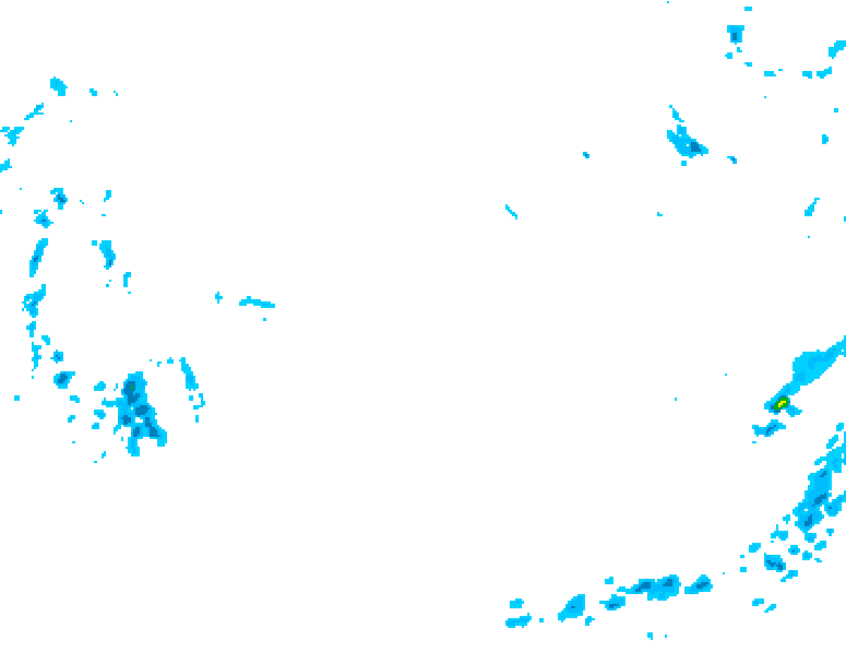 GDPS precipitation 138 hour forecast chart for Canada based on 2026/02/07 0000Z data