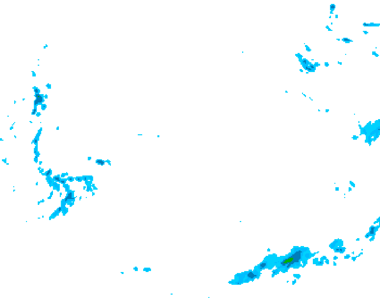 GDPS precipitation 150 hour forecast chart for Canada based on 2026/02/07 0000Z data