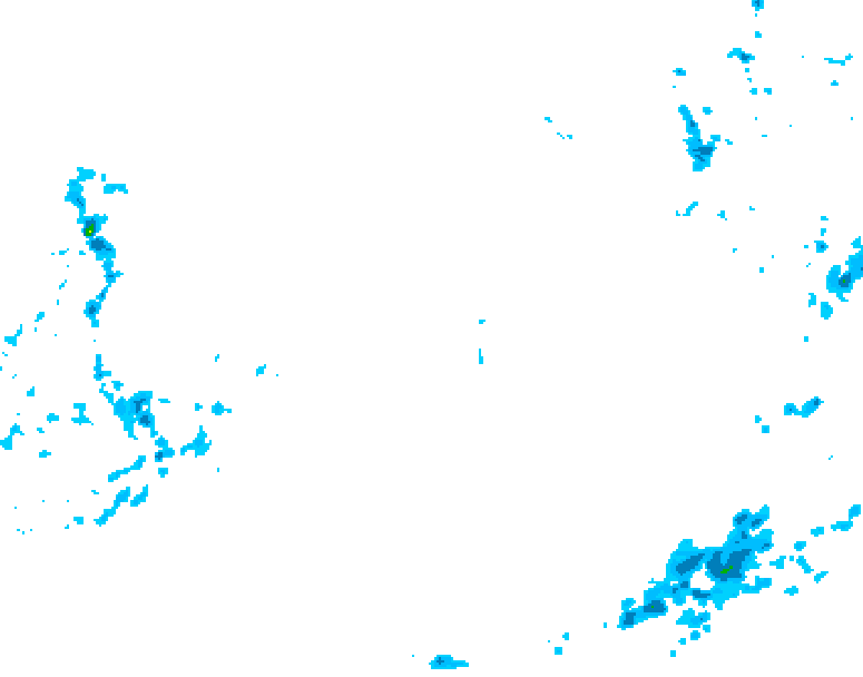 GDPS precipitation 156 hour forecast chart for Canada based on 2026/02/07 0000Z data