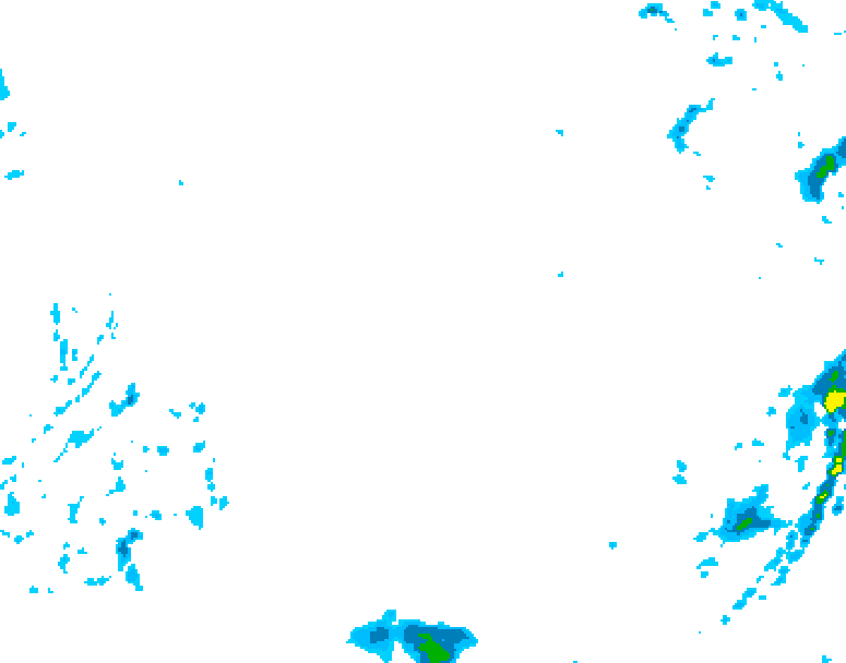 GDPS precipitation 174 hour forecast chart for Canada based on 2026/02/07 0000Z data