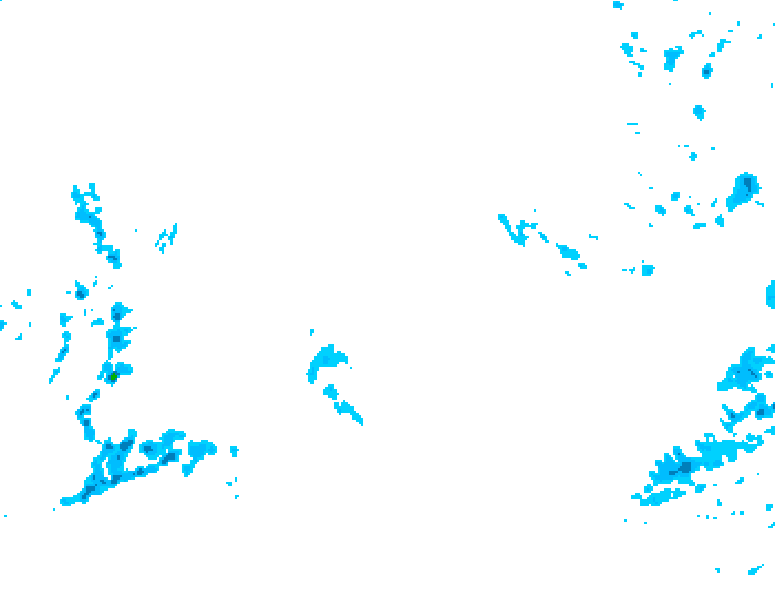GDPS precipitation 036 hour forecast chart for Canada based on 2026/02/07 1200Z data