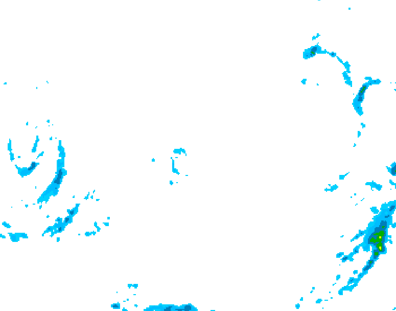 GDPS precipitation 156 hour forecast chart for Canada based on 2026/02/07 1200Z data
