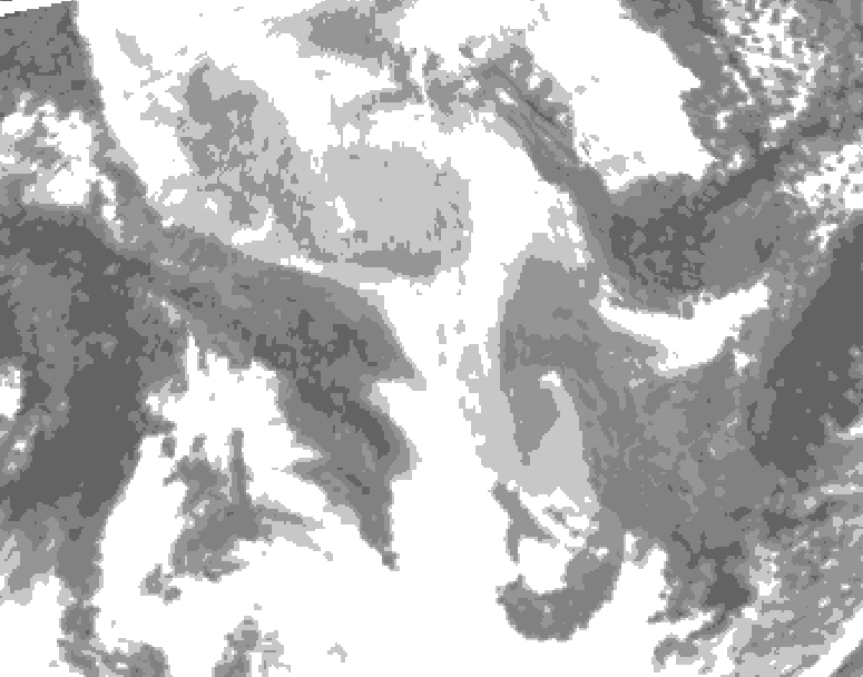 GDPS total cloud 006 hour forecast chart for Canada based on 2026/02/07 0000Z data