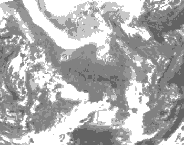 GDPS total cloud 168 hour forecast chart for Canada based on 2026/02/07 1200Z data