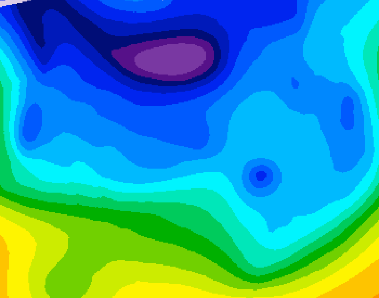 GDPS 500 millibar geopotential height 138 hour forecast chart for Canada based on 2026/02/08 0000Z data