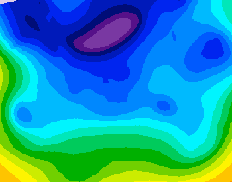 GDPS 500 millibar geopotential height 156 hour forecast chart for Canada based on 2026/02/08 0000Z data