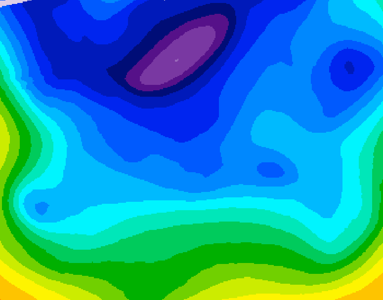 GDPS 500 millibar geopotential height 162 hour forecast chart for Canada based on 2026/02/08 0000Z data