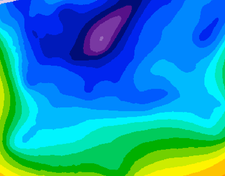 GDPS 500 millibar geopotential height 174 hour forecast chart for Canada based on 2026/02/08 0000Z data
