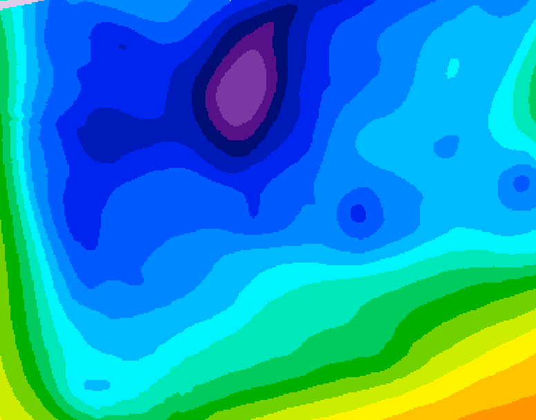 GDPS 500 millibar geopotential height 192 hour forecast chart for Canada based on 2026/02/08 0000Z data