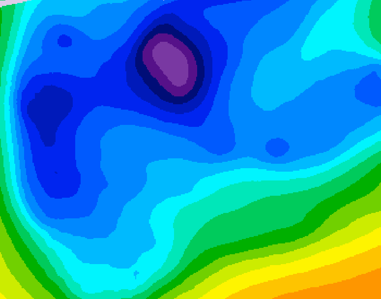 GDPS 500 millibar geopotential height 210 hour forecast chart for Canada based on 2026/02/08 0000Z data