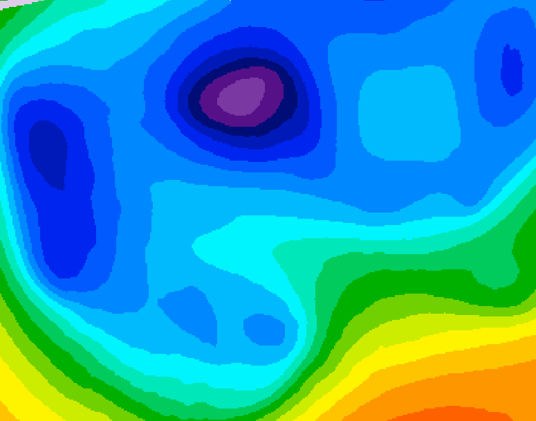 GDPS 500 millibar geopotential height 234 hour forecast chart for Canada based on 2026/02/08 0000Z data
