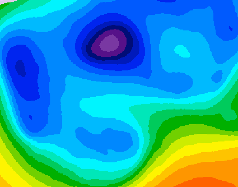 GDPS 500 millibar geopotential height 240 hour forecast chart for Canada based on 2026/02/08 0000Z data