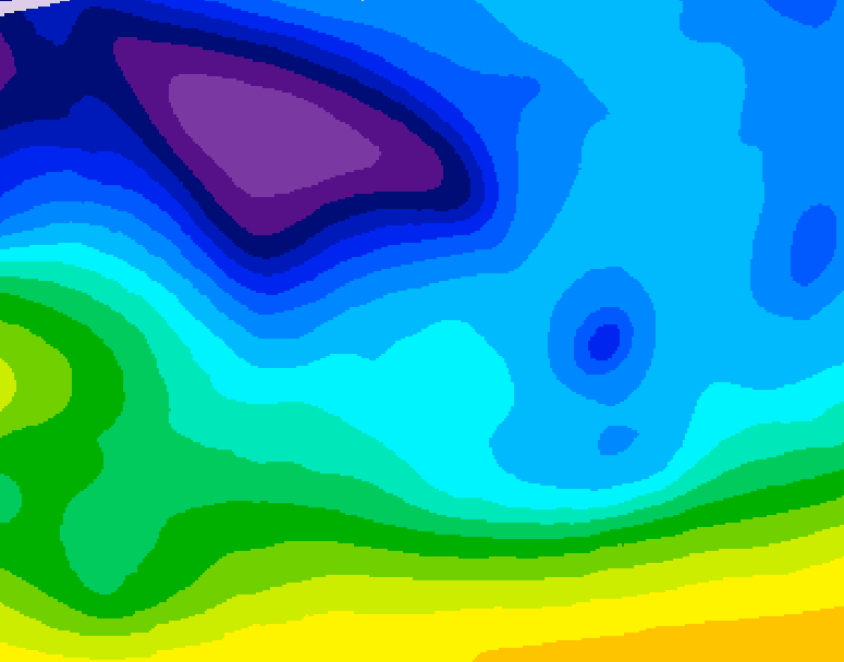 GDPS 500 millibar geopotential height 066 hour forecast chart for Canada based on 2026/02/08 1200Z data