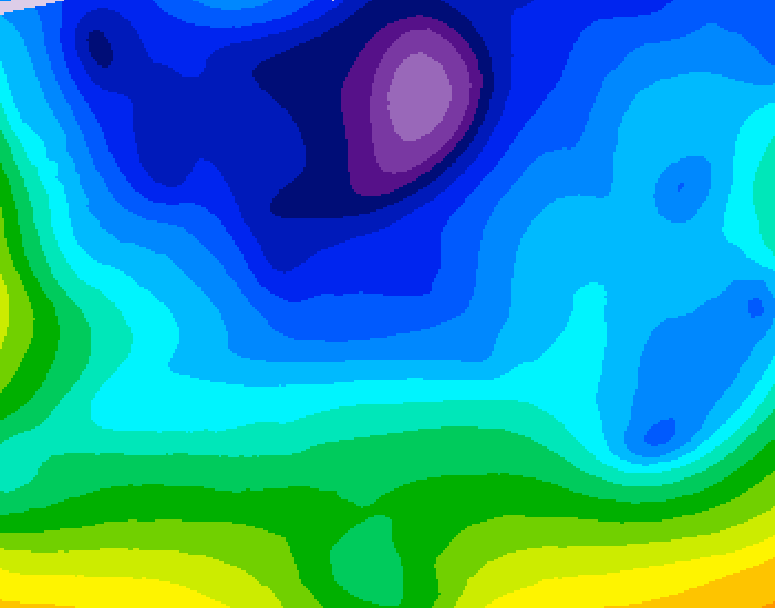 GDPS 500 millibar geopotential height 162 hour forecast chart for Canada based on 2026/02/08 1200Z data