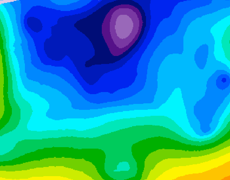 GDPS 500 millibar geopotential height 168 hour forecast chart for Canada based on 2026/02/08 1200Z data