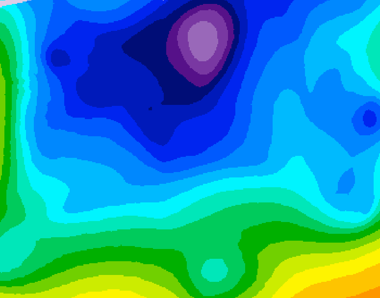 GDPS 500 millibar geopotential height 174 hour forecast chart for Canada based on 2026/02/08 1200Z data