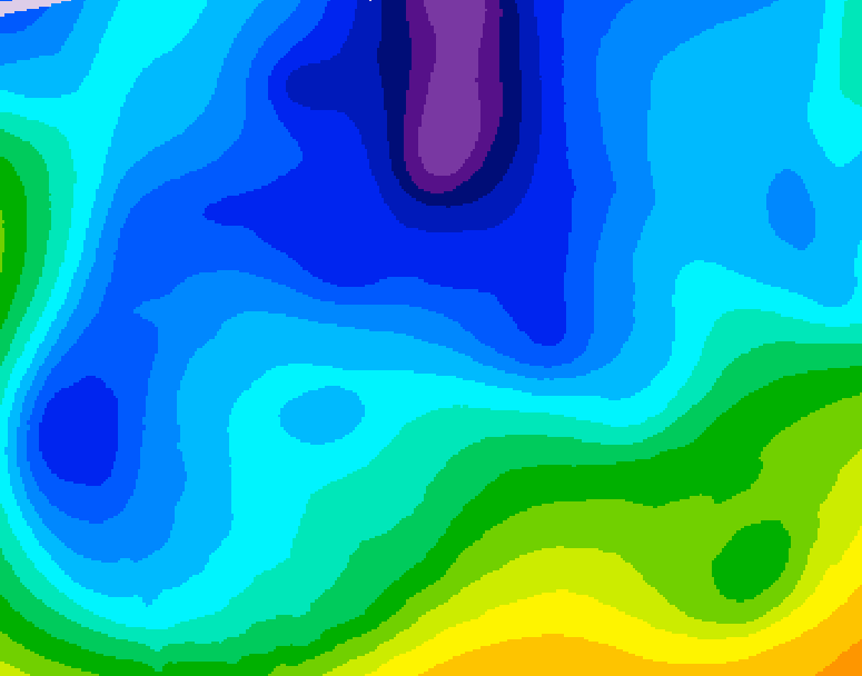GDPS 500 millibar geopotential height 216 hour forecast chart for Canada based on 2026/02/08 1200Z data