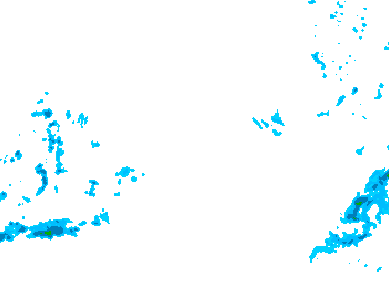 GDPS precipitation 012 hour forecast chart for Canada based on 2026/02/08 0000Z data