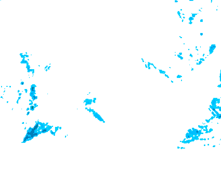 GDPS precipitation 024 hour forecast chart for Canada based on 2026/02/08 0000Z data