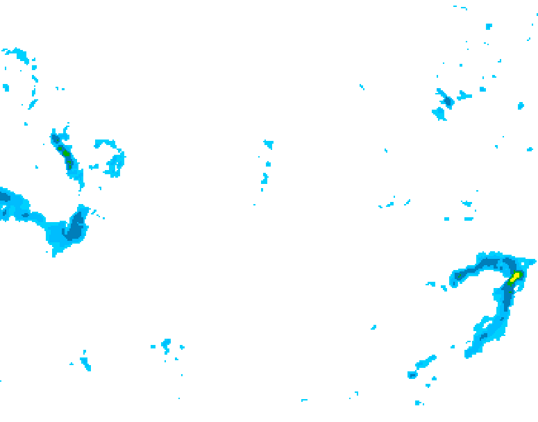 GDPS precipitation 096 hour forecast chart for Canada based on 2026/02/08 0000Z data