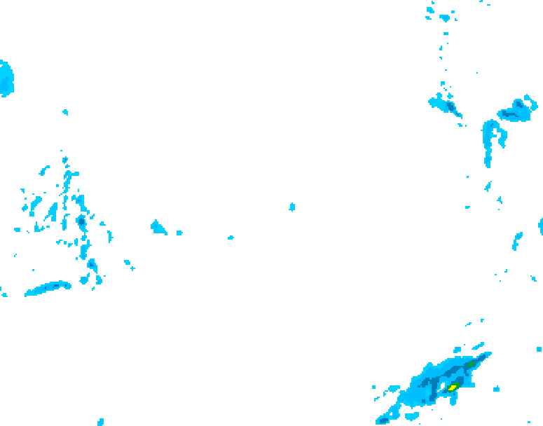 GDPS precipitation 138 hour forecast chart for Canada based on 2026/02/08 0000Z data