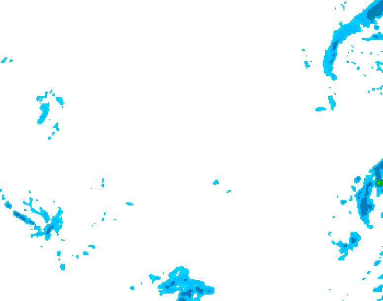 GDPS precipitation 162 hour forecast chart for Canada based on 2026/02/08 0000Z data