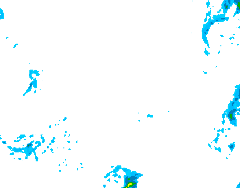 GDPS precipitation 168 hour forecast chart for Canada based on 2026/02/08 0000Z data