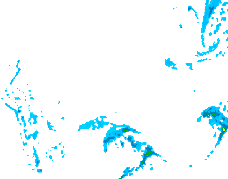 GDPS precipitation 228 hour forecast chart for Canada based on 2026/02/08 0000Z data