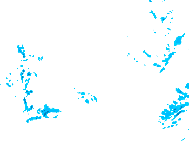 GDPS precipitation 018 hour forecast chart for Canada based on 2026/02/08 1200Z data