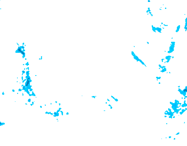 GDPS precipitation 030 hour forecast chart for Canada based on 2026/02/08 1200Z data