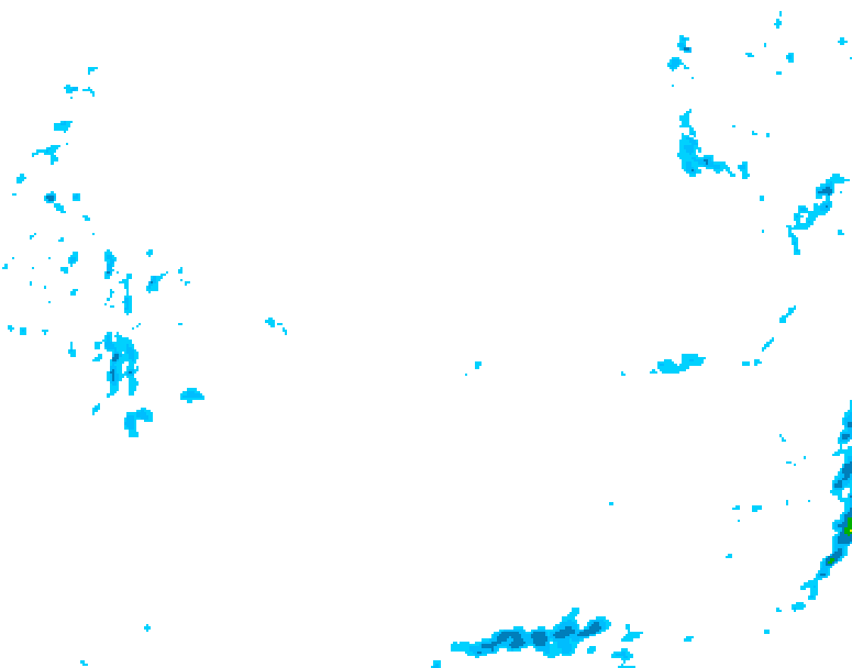 GDPS precipitation 114 hour forecast chart for Canada based on 2026/02/08 1200Z data