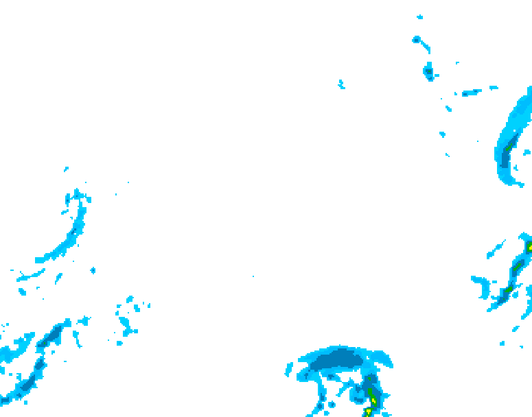 GDPS precipitation 174 hour forecast chart for Canada based on 2026/02/08 1200Z data