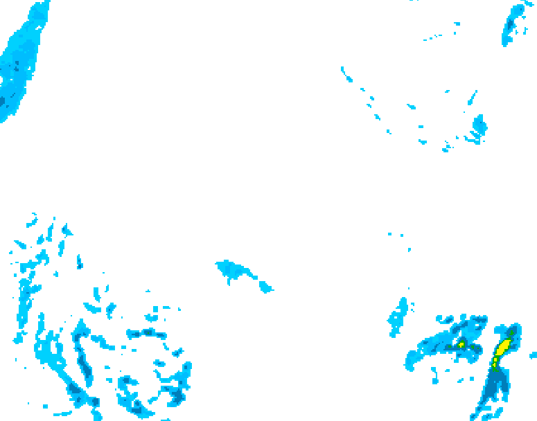 GDPS precipitation 210 hour forecast chart for Canada based on 2026/02/08 1200Z data