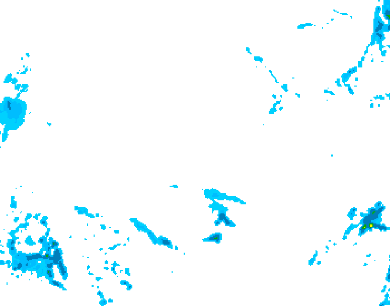 GDPS precipitation 228 hour forecast chart for Canada based on 2026/02/08 1200Z data