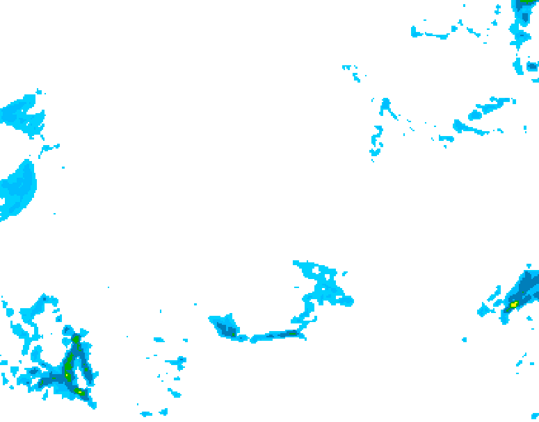 GDPS precipitation 234 hour forecast chart for Canada based on 2026/02/08 1200Z data