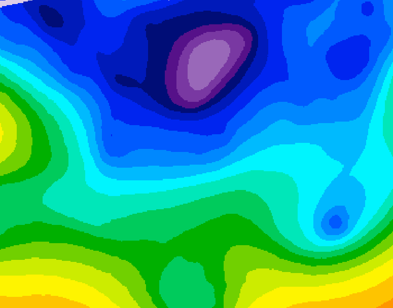 GDPS 500 millibar geopotential height 144 hour forecast chart for Canada based on 2026/02/09 0000Z data